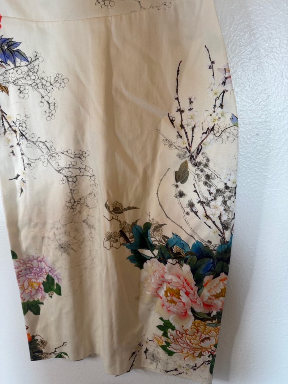 Zara Floral Print Cream Dress NWOT - Picture 2 of 5